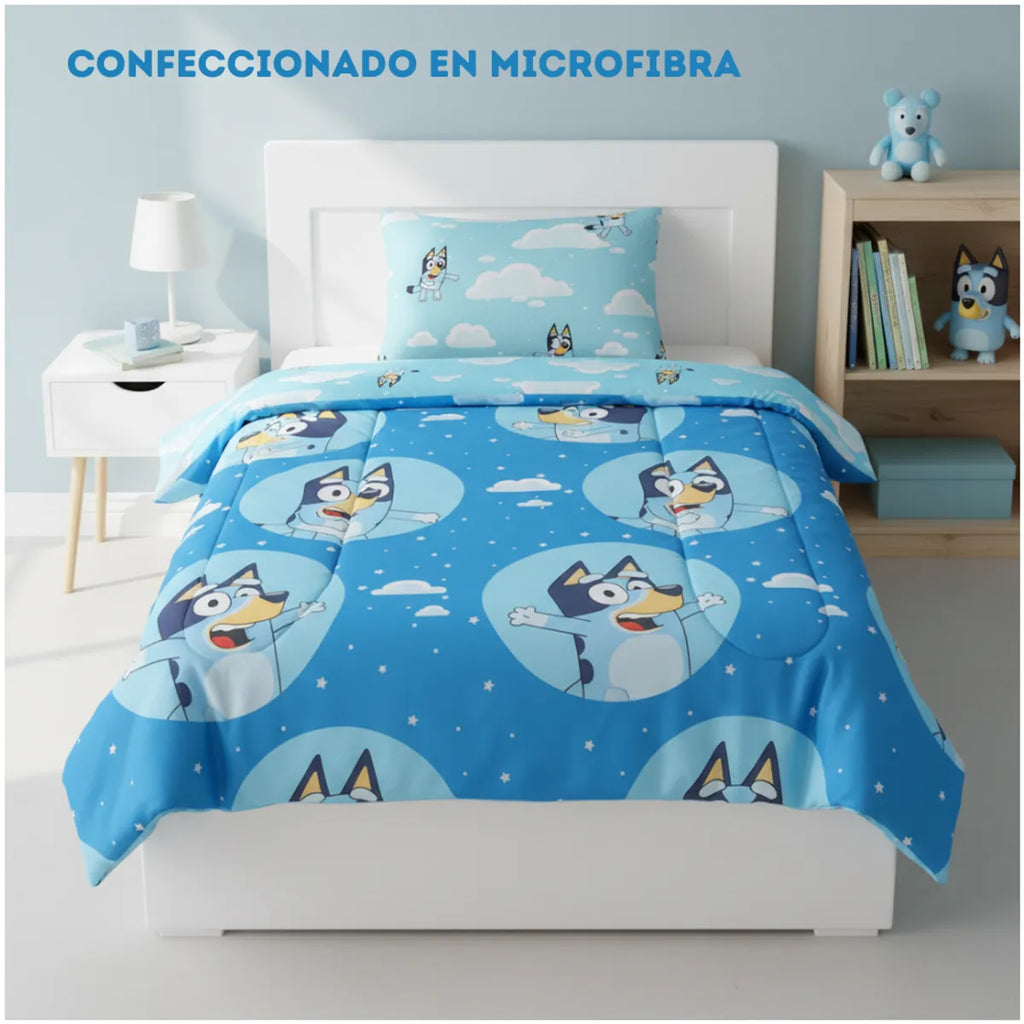 Plumon Infantil reversible 1.5 plazas -Bluey®