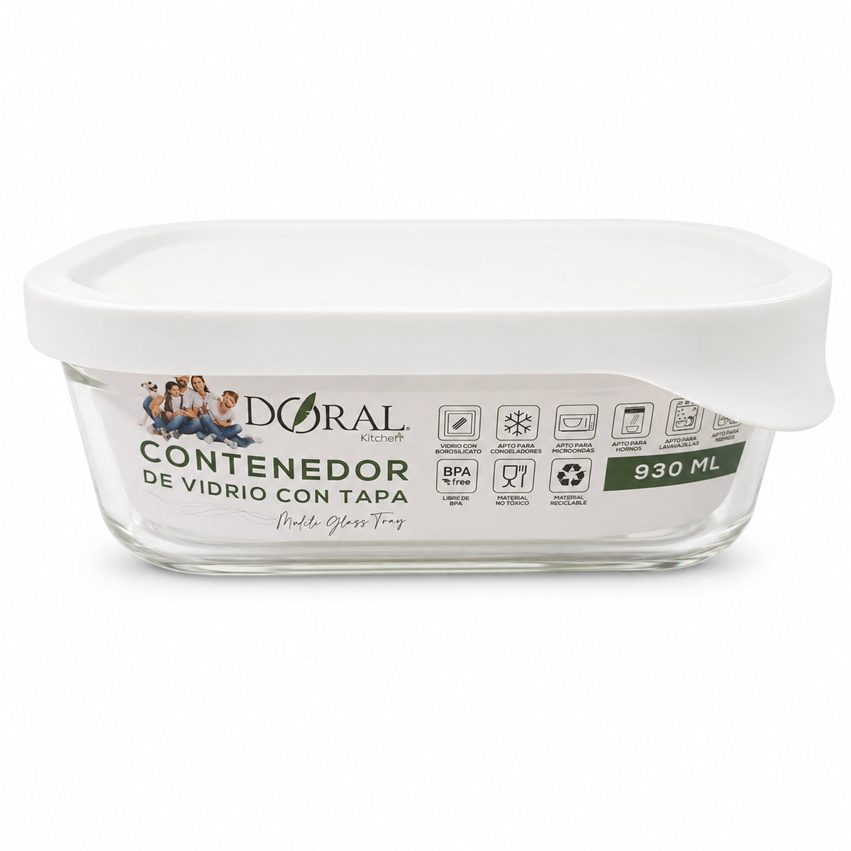 CONTENEDOR DE VIDRIO 930ml - DORAL