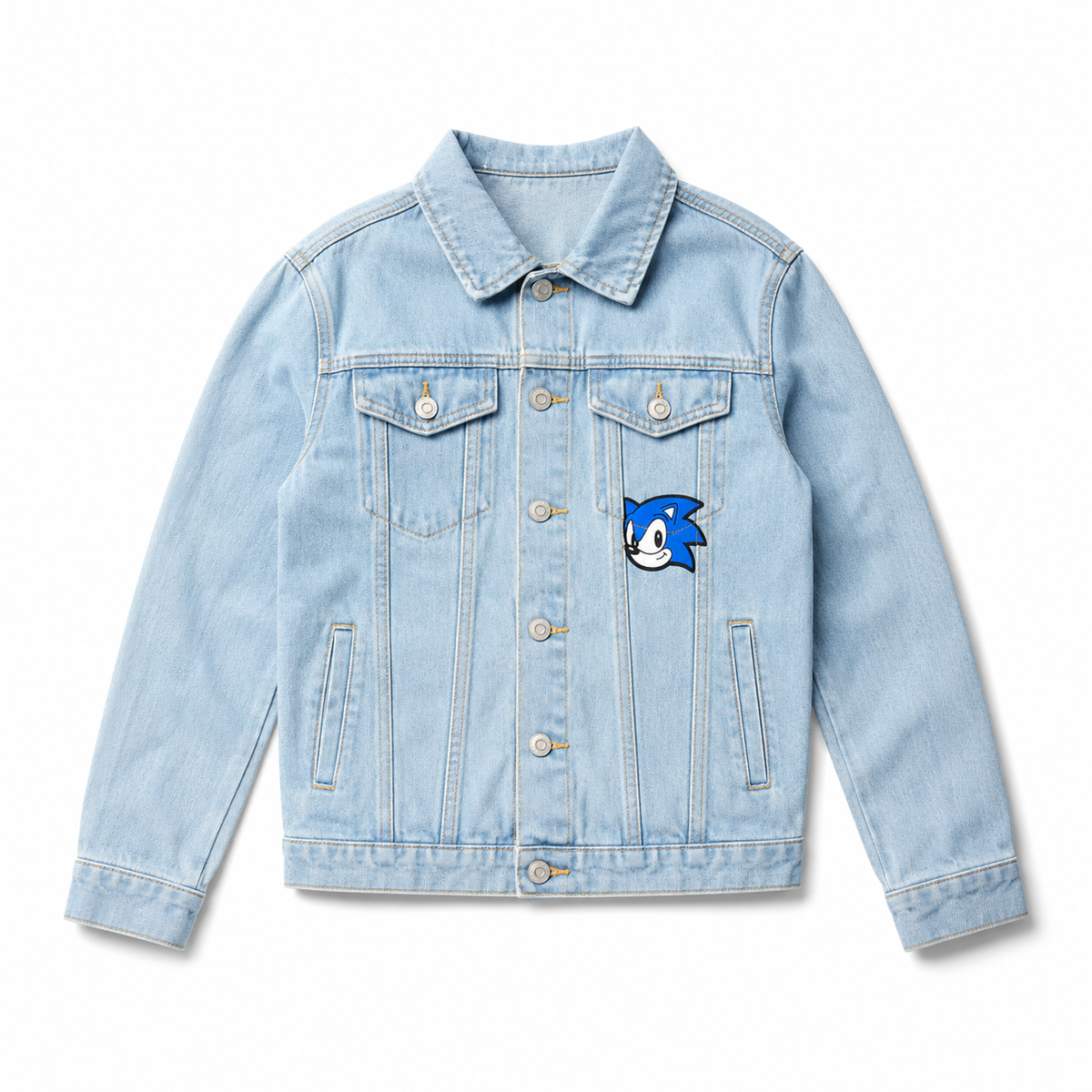 Chaqueta de mezclilla infantil Sonic