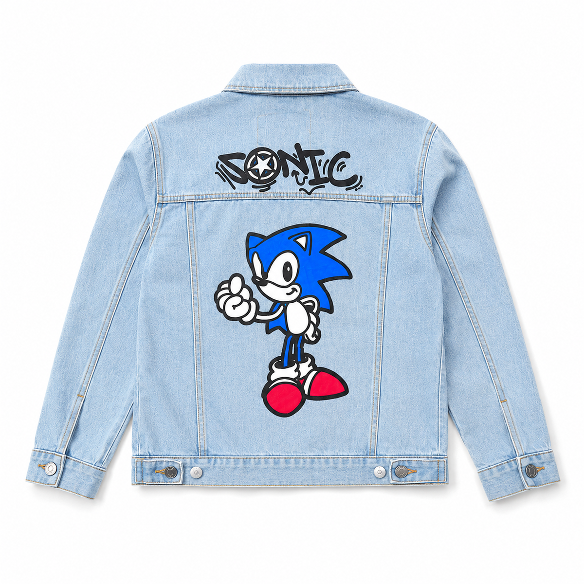 Chaqueta de mezclilla infantil Sonic