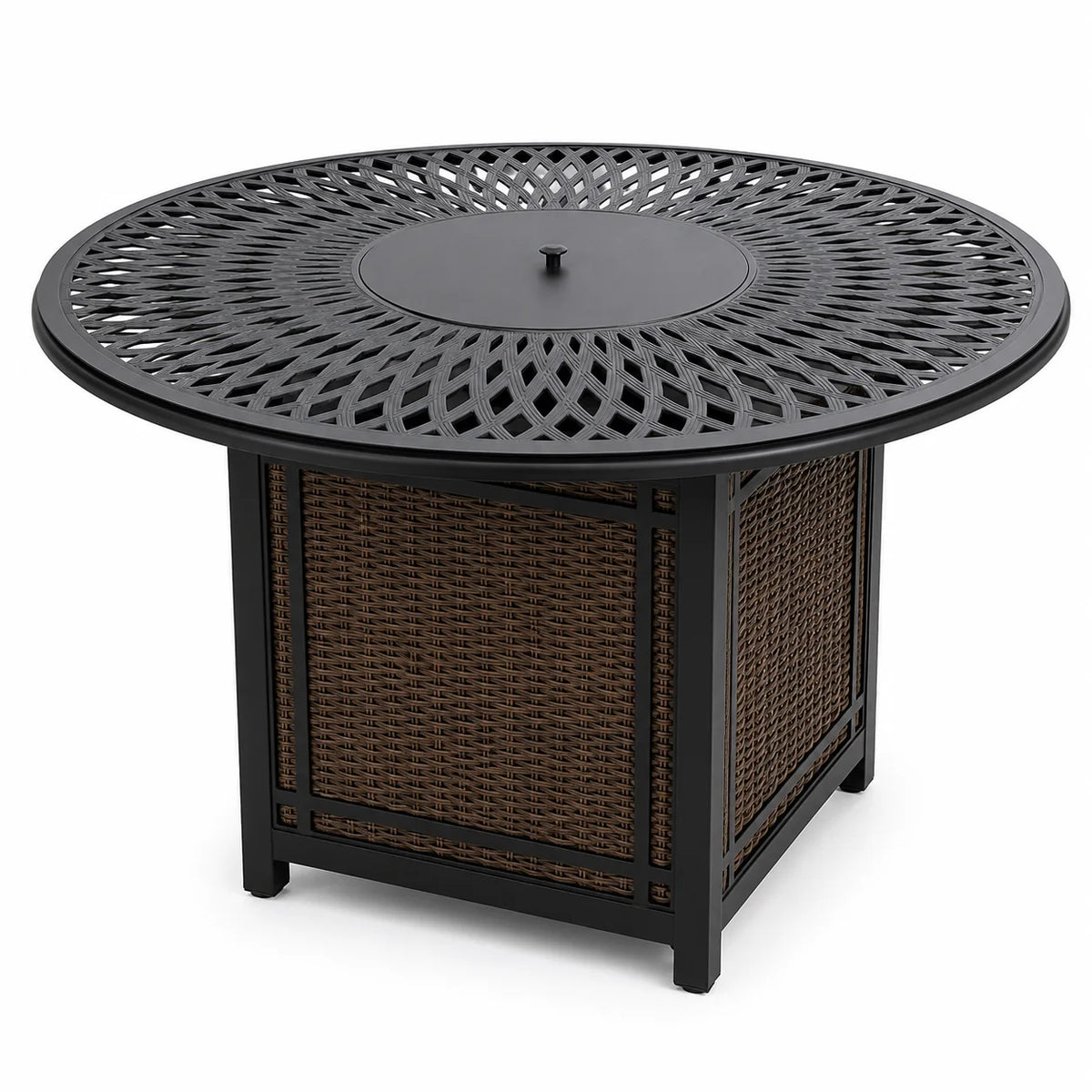 Set de Terraza para Exterior Hazelhurst de 5 Piezas con Mesa Fogón a Gas - Home Decorators Collection