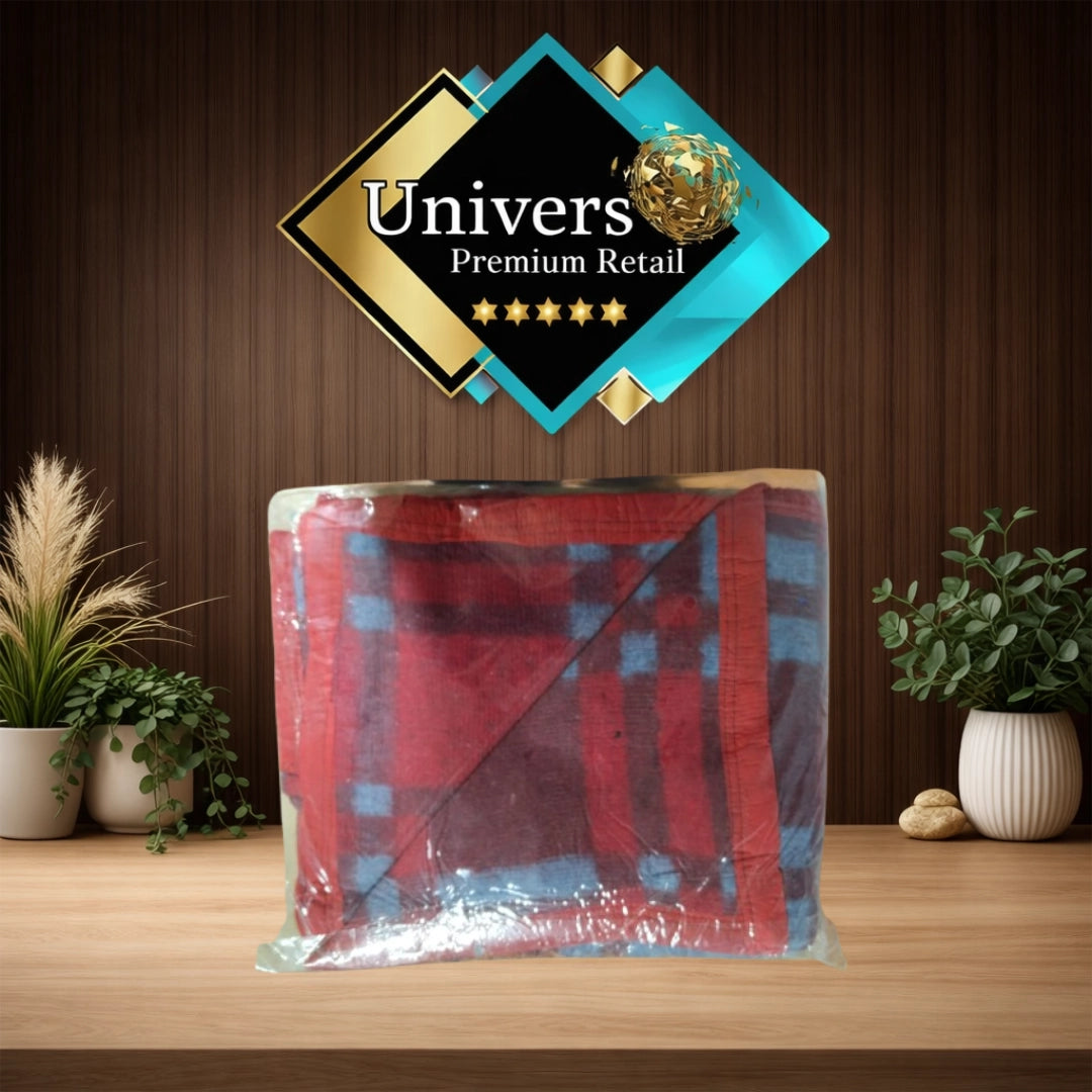 Frazada Térmica Campolindo Doral 2.0 Plazas Jacquard Doble Faz Rojo con Azul