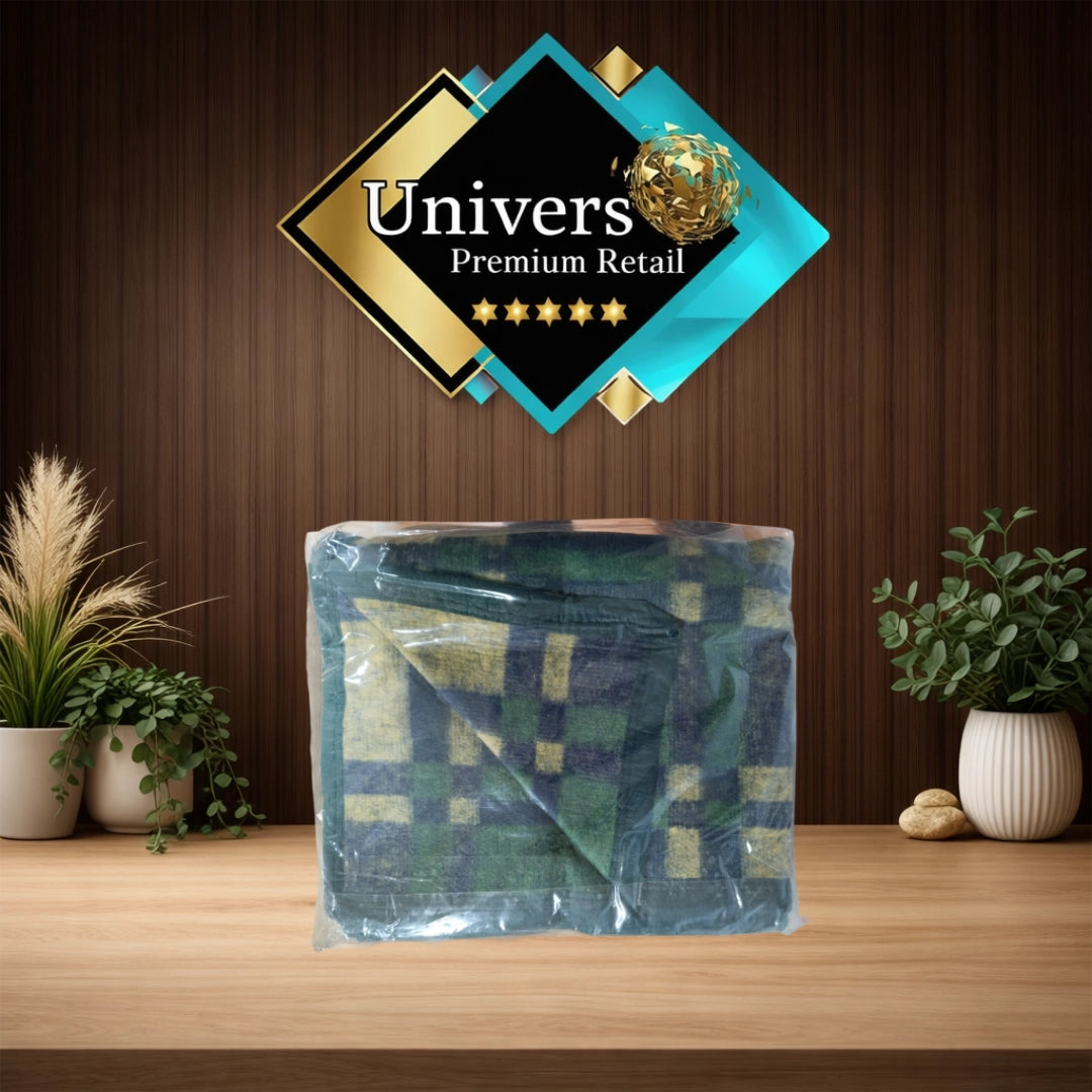 Frazada Térmica Campolindo Doral 1.5 Plaza Jacquard Doble Faz Verde