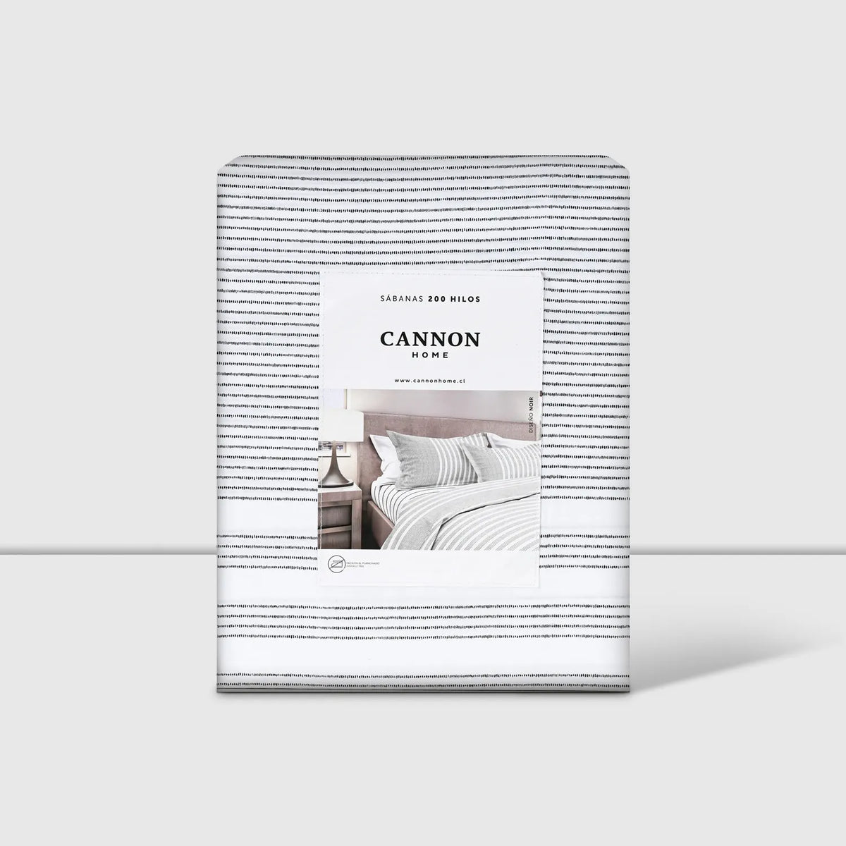 Juego De Sábanas 2 Plazas 200 Hilos Noir - Cannon Home®