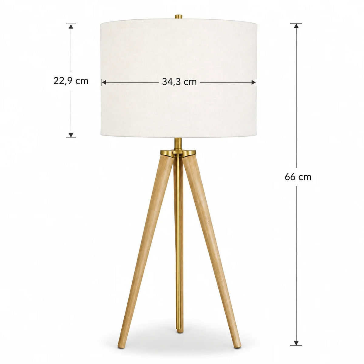 Lámpara de Mesa Drakewood 26 Pulgadas – Hampton Bay