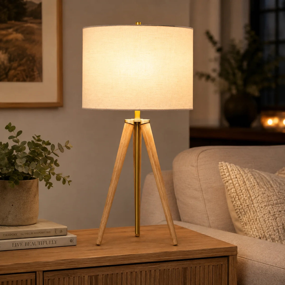 Lámpara de Mesa Drakewood 26 Pulgadas – Hampton Bay