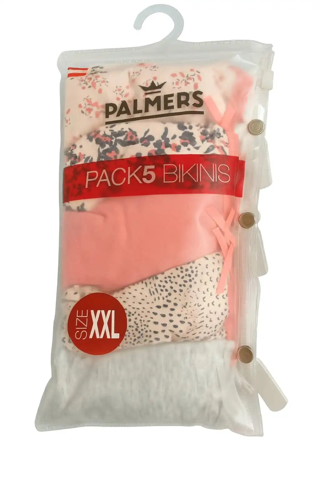 Pack 5 palmers calzon modelo bikini