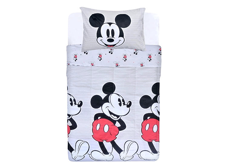 PLUMÓN DISNEY MICKEY ORIGINAL 1.5 PLAZAS GRIS CLARO