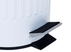 Papelero Metálico Color Blanco Doral 5 Litros