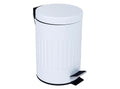 Papelero Metálico Color Blanco Doral 5 Litros
