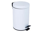 Papelero Metálico Color Blanco Doral 5 Litros
