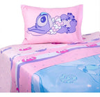 Sábana Infantil Mashini Disney- Stitch Galaxy Rosa - 1.5 Plazas