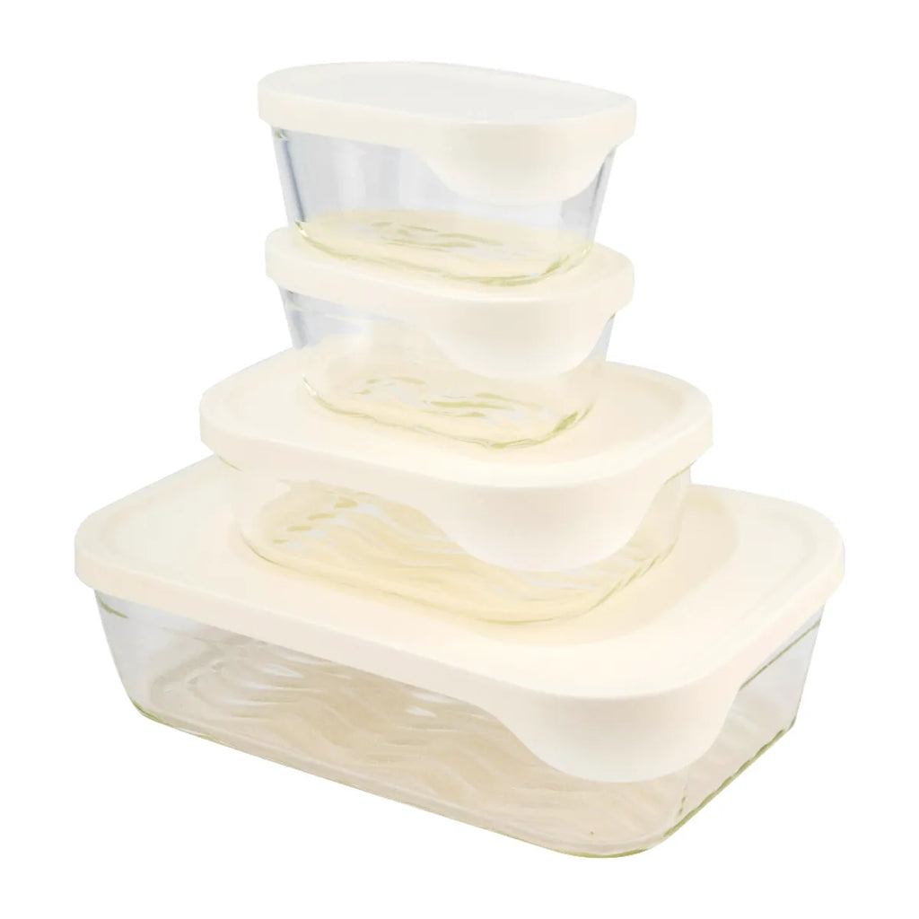 SET CONTENEDORES DE VIDRIO CON TAPA - DORAL®