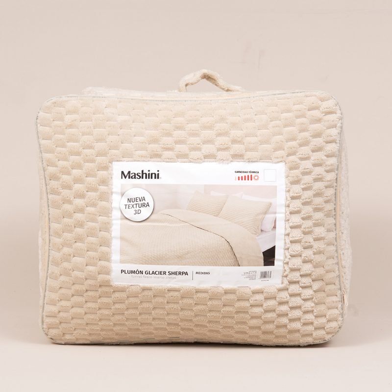 Plumón Glacier Sherpa King Color Crudo – Mashini
