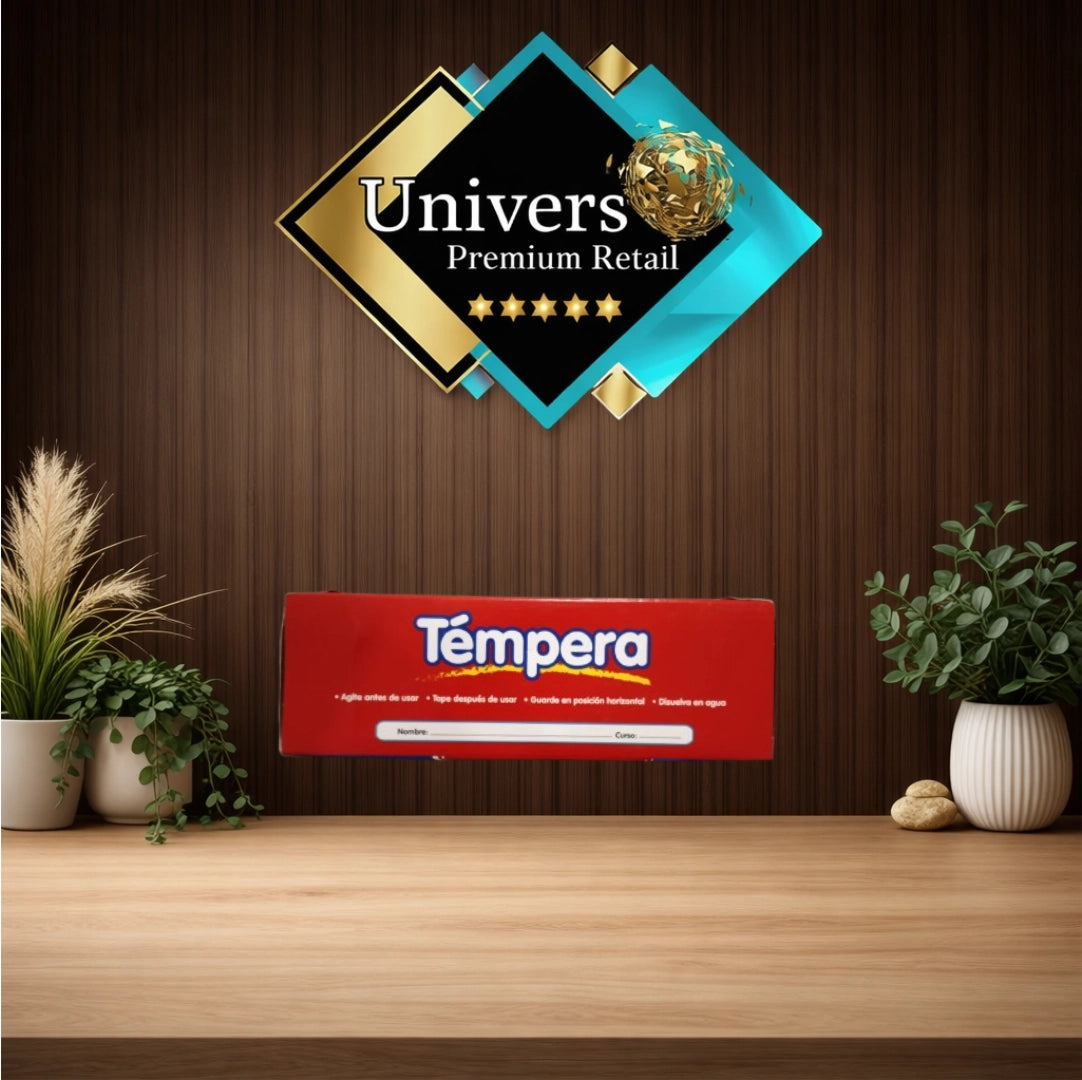 Témpera Proarte Color 12 Colores – Incluye Blanco Doble (Set Escolar)