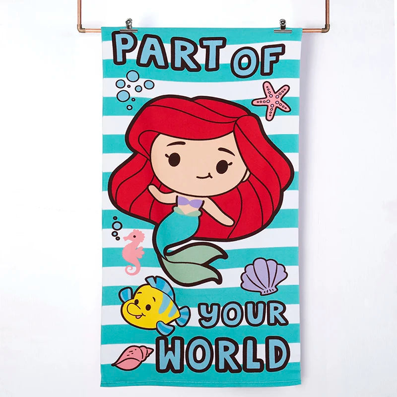 Toallas de Playa con Bolso Princesas Ariel