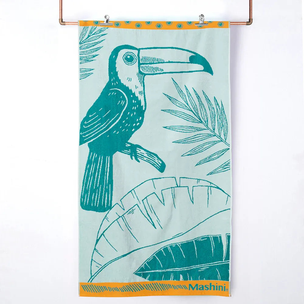 Toalla Playa Jacquard Algodón 80x160 cms Tropico - Mashini