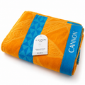 Toalla de Playa Cannon Jacquard 100% Algodón 80x160 cm – Naranja/Turquesa