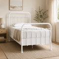 Cama Metálica Dorley Farmhouse Blanca Twin XL - Stylewell