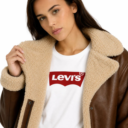 Chaqueta Aviadora Chiporro Sherpa Café Talla L - Levi's®