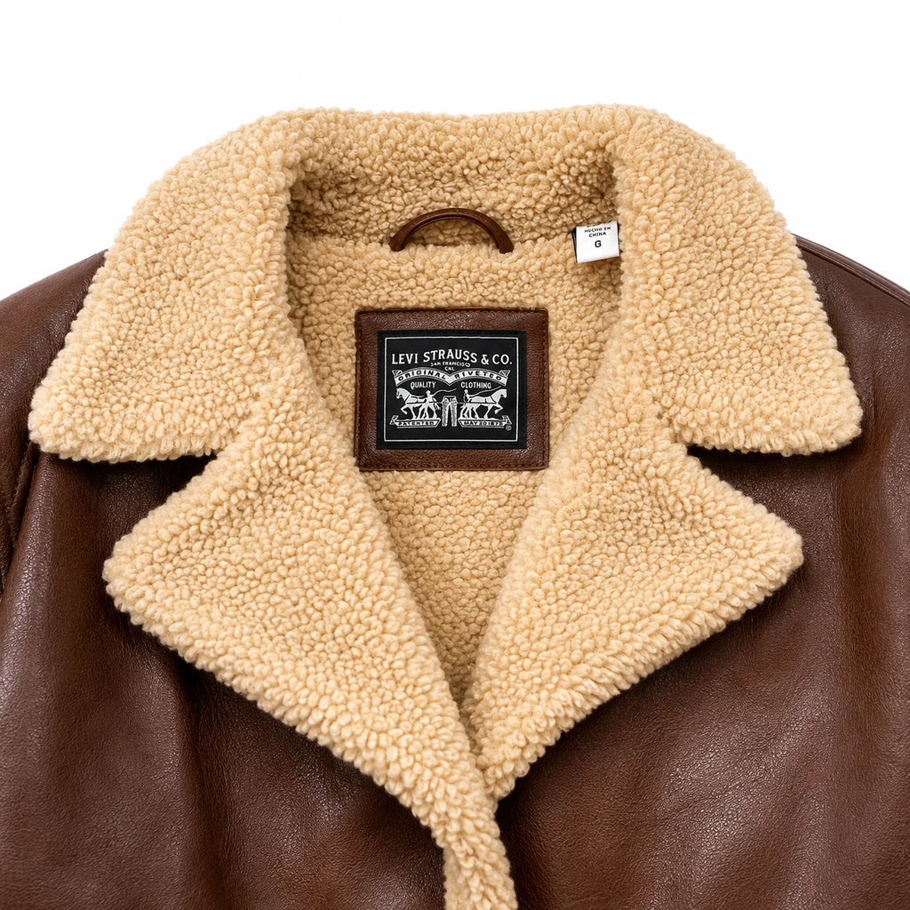 Chaqueta Aviadora Chiporro Sherpa Café Talla L - Levi's®