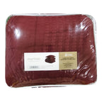 Cubrecama Martiné sherpa jacquard King burdeo