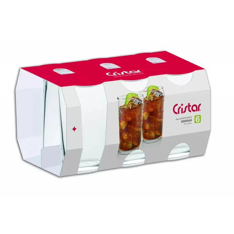 Set 6 Vasos Montecarlo 359cc