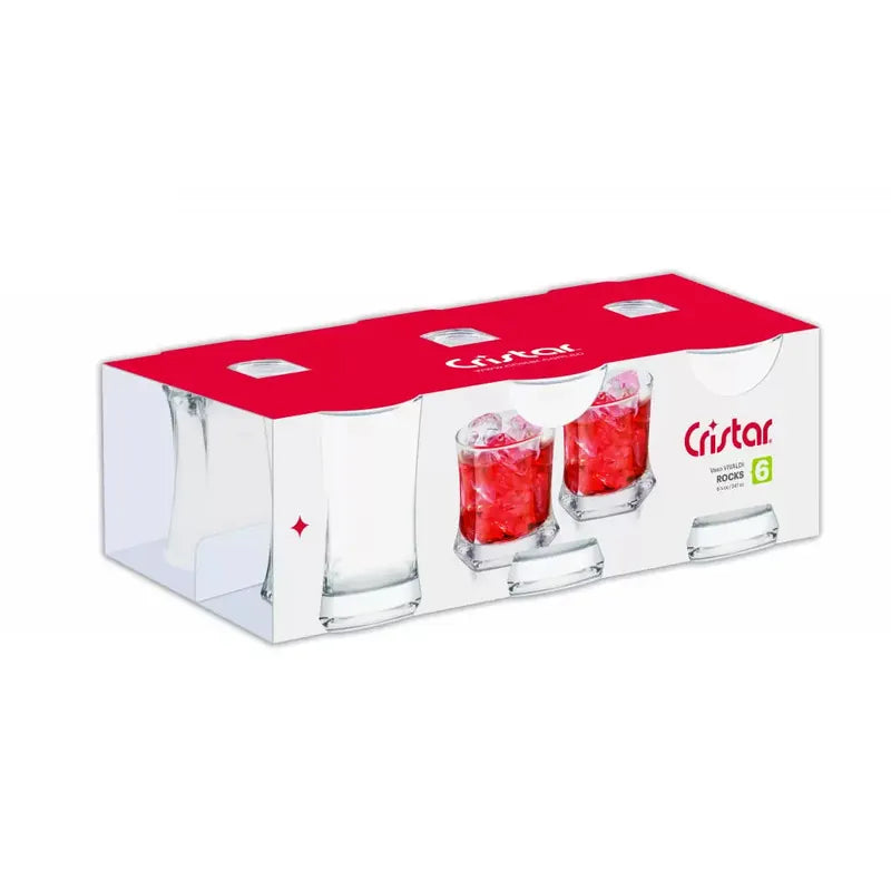 Set 6 Vasos Vivaldi Rocks 247cc