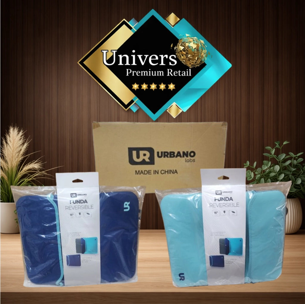 Funda Notebook 15 Reversible Azul Cyan