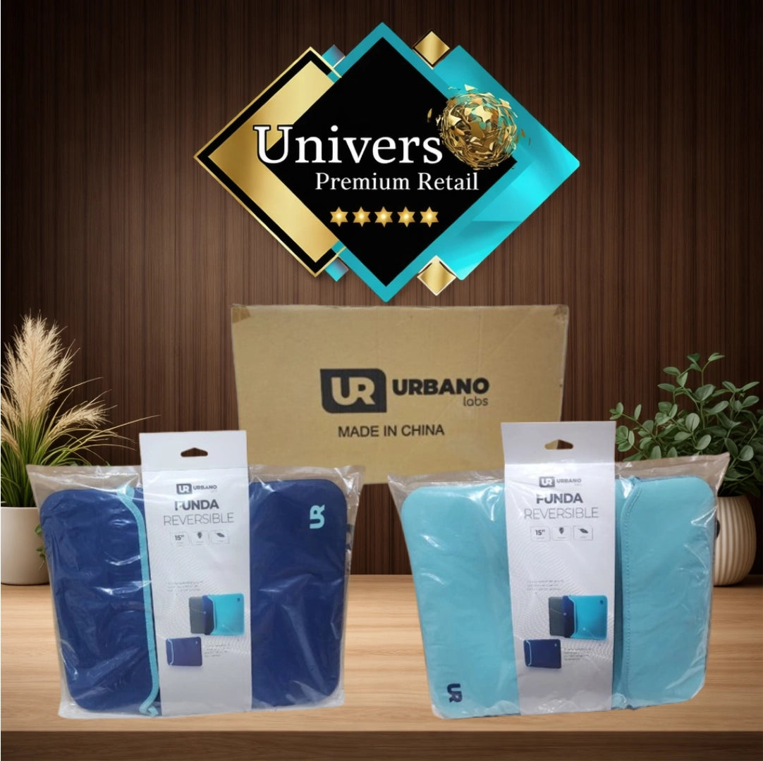 Funda Notebook 15 Reversible Azul Cyan