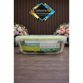Hermético de Vidrio DORAL Fresh 1050 ml con Tapa – Contenedor Hermético