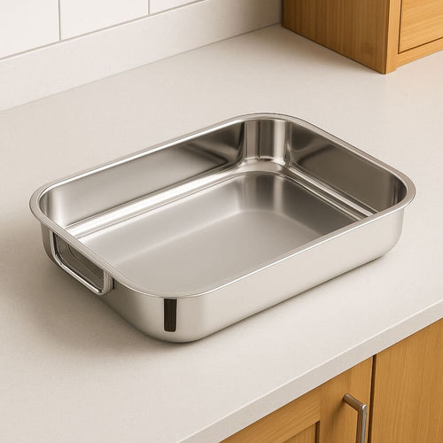 Bandeja Rectangular Multiuso Cuiner 35cm Acero Inoxidable
