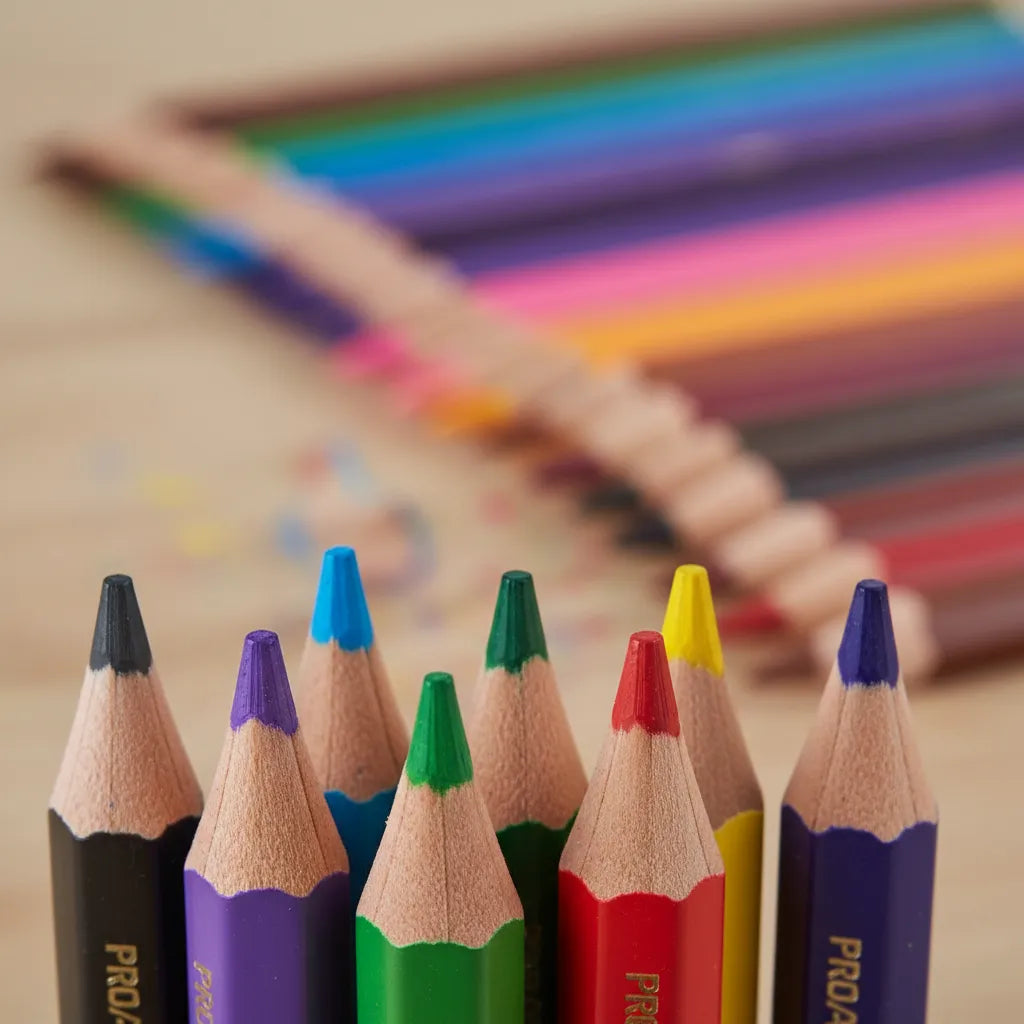 Lápices de Colores Mega Proarte Color + Sacapuntas – 13 Unidades (12 Colores)