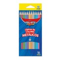 Lápices de Colores Metálicos Proarte Color – 12 Unidades 3 mm