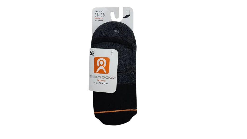 Pack 5 Calcetines Mujer Enersocks No Show – Talla 36-39