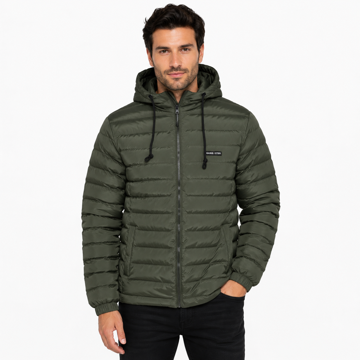 PARKA HOMBRE VERDE ACOLCHADA - GANGSTER®