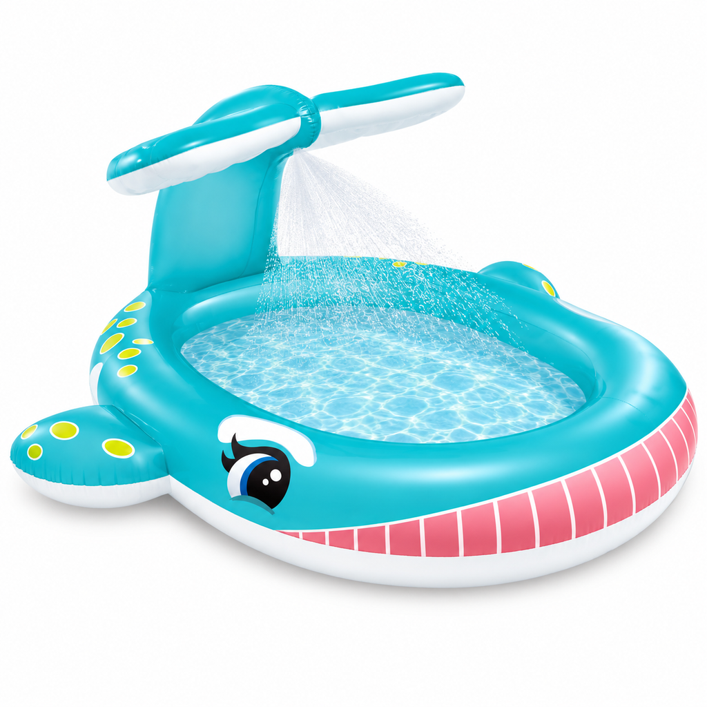 Piscina Inflable Con Aspersor Diseño Ballena - INTEX®
