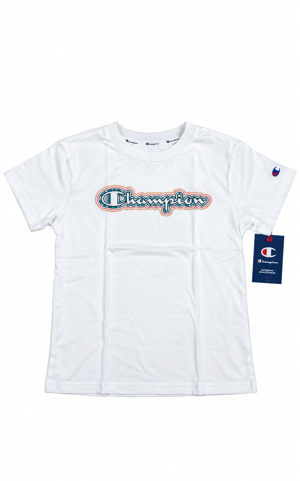 Poleras Surtidas Champion - Logo Script retro