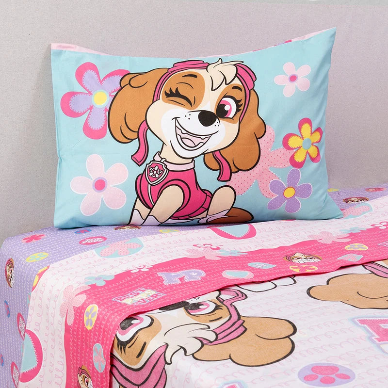 Juego de Sábanas Infantil Paw Patrol Skye Niña 1.5 Plazas - Mashini