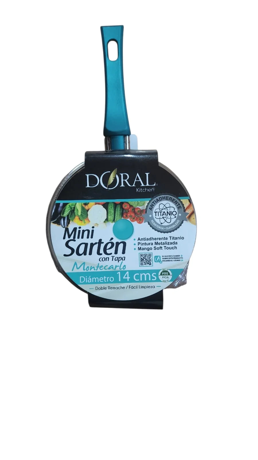 Sartén Montecarlo Doral 14 cm turquesa