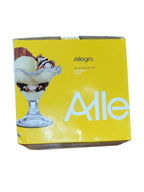 Set 4 Copas de Postre Allegra Vittoria – 240 cc de Elegancia para tu Mesa