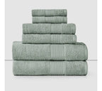 Set de 6 Toallas Cannon Home – 100% Algodón / Menta Lisa
