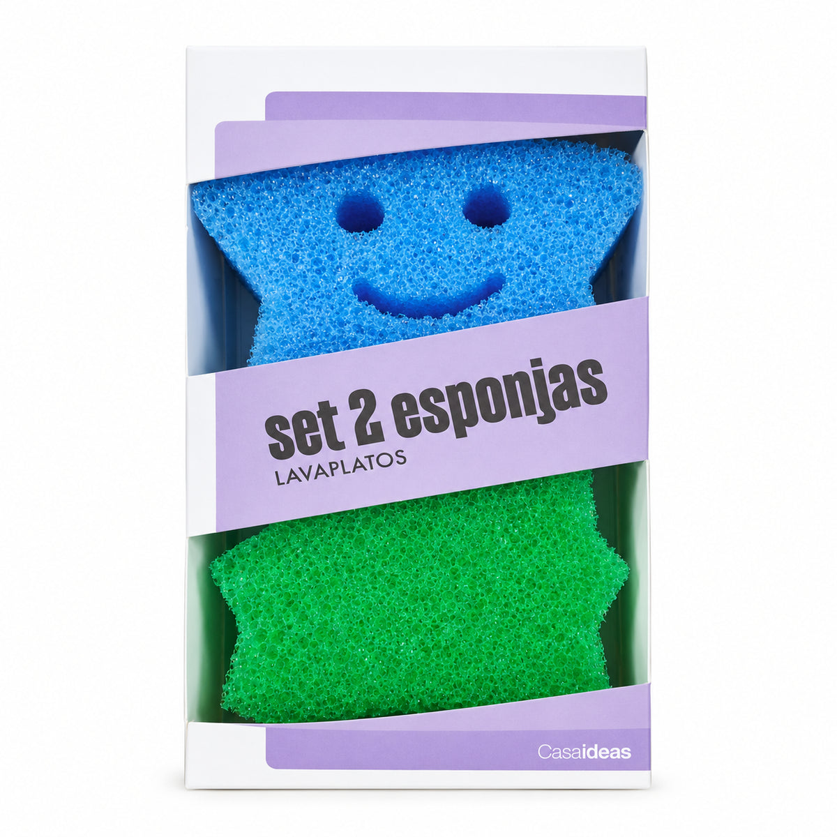 SET DE 2 ESPONJAS CON FORMA - CASAIDEAS