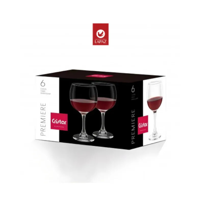 Set 6 Copas Premiere Vino Tinto 318cc