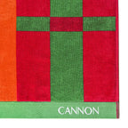 Detalle tejido jacquard y logo Cannon bordado