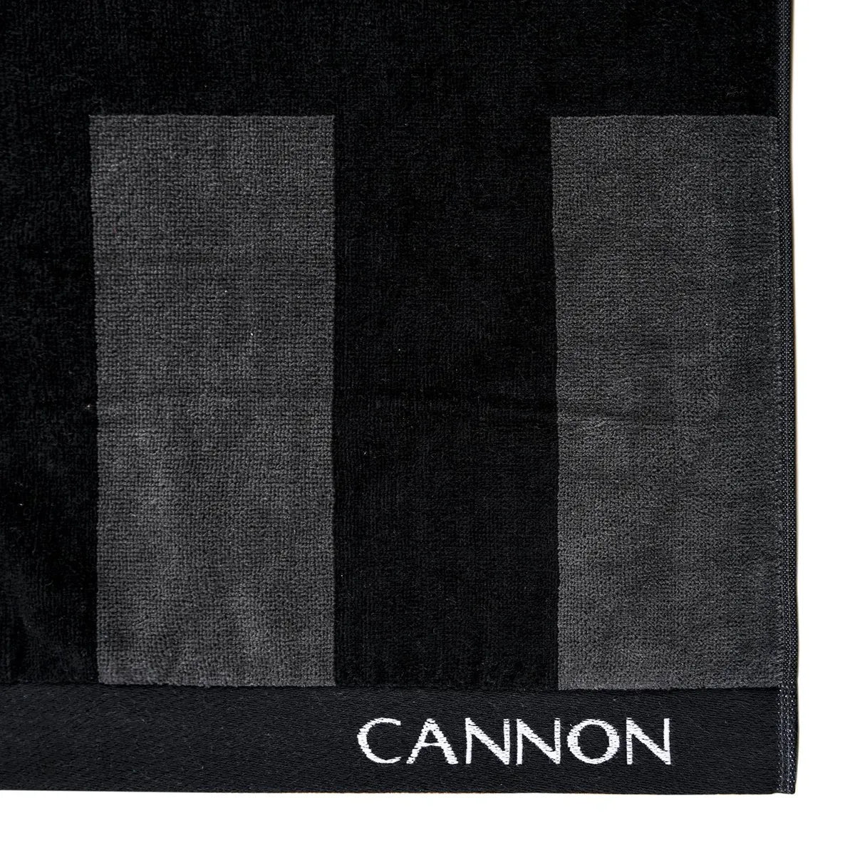 Detalle tejido jacquard y logo Cannon bordado