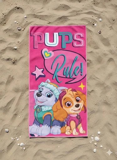 Toalla de Playa Paw Patrol Pups Rule 68x137 cm