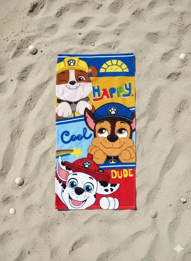 Toalla de Playa Paw Patrol Happy Cool Dude 68x137 cm