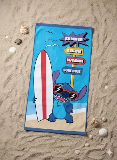 Toalla de Playa Stitch Surf Club 68x137 cm
