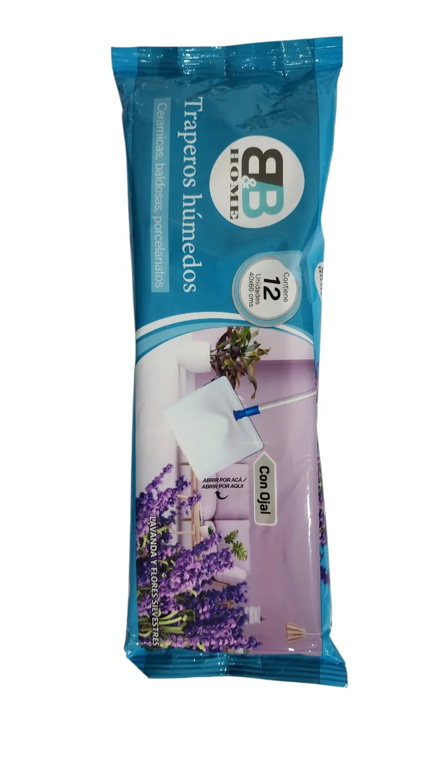 Traperos Húmedos B&B Home 12 Unidades – Aroma Lavanda Flores Silvestres